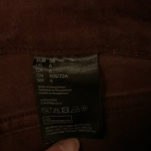 H &‎ M denim/ jeans/leggings size 6 - Picture 4 of 5